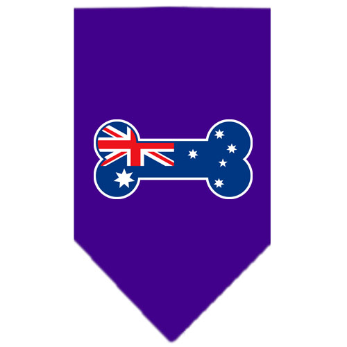 Bone Flag Australian Screen Print Bandana Purple Small